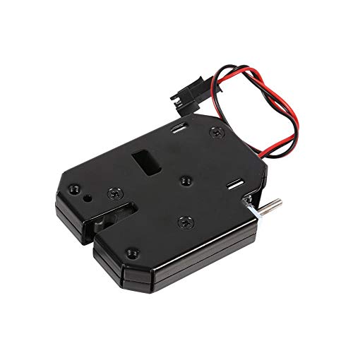 Venta loca Cerradura de puerta eléctrica, cerradura de puerta eléctrica, DC 12V 2A Acero al carbono 2.24 X 2.83 X 0.55 pulgadas Diseño electromagnético autoelástico para taquillas de entrega Mostrado