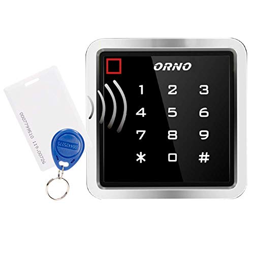 ORNO ZS-816 Impermeable Cerradura Electronica Compatible con lector de tarjetas y lector de llaves sin contacto, IP68 a prueba de agua, memoria EPROM