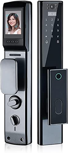 Smart Lock Door Reconocimiento facial infrarrojo 3D, cerradura de puerta con teclado Control de aplicación de bloqueo de huellas dactilares 8 formas de desbloquear, cerraduras de puerta inteligentes