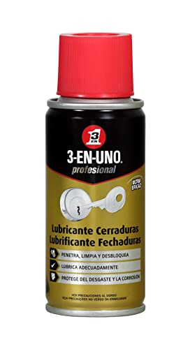 3 EN UNO Profesional 34463 - Lubricante de Cerraduras en Spray, Incoloro - 100 ml