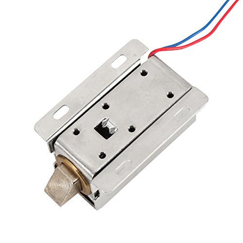 Cerradura de Puerta de Garaje Eléctrica Automática 14x9x5 DC 12V Válvula Solenoide Pequeña Cerradura Eléctrica Electromagnética para Cajón de Armario