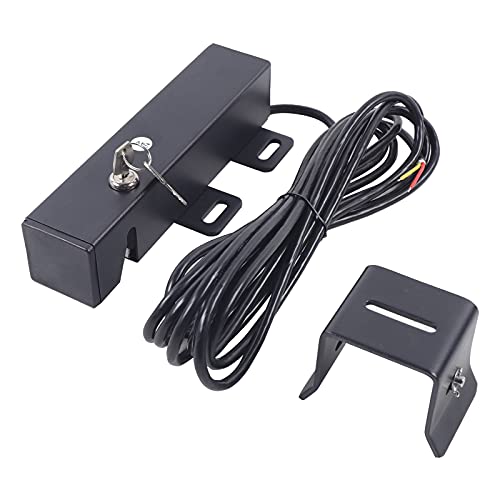 Cerradura eléctrica de 1,5 A, cerradura de puerta corredera electromagnética de 24 V, bloqueo de puerta negro, cerradura eléctrica compatible con HUH-ET, HUH-FU, HUH-LA, HUH-MB, HUH-DS, HUH-CR