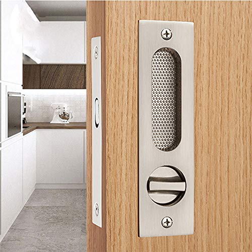 Cerradura de puerta corredera para puerta cerraduras de baño invisible