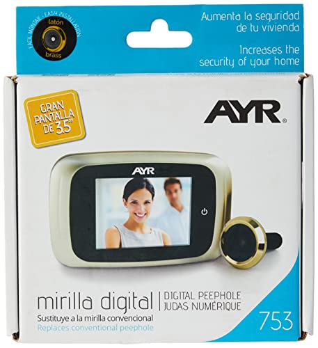 AYR 753 - Mirilla digital, níquel mate y latón