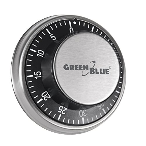 Temporizador minutero timer de cocina mecánico con imán magnético cronómetro Green Blue 60 minutos imagen cerradura caja fuerte