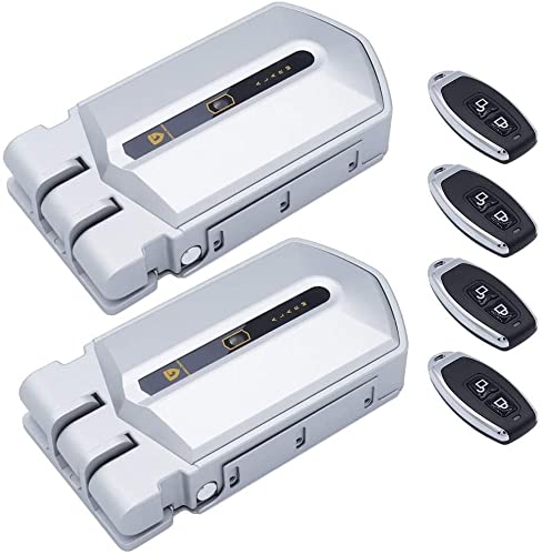 Golden Shield Alarm - Duo Cerraduras invisibles con alarma 95db color plata contola 2 cerraduras con un mismo mando